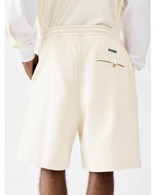 Jacquemus White Le Short Supporter
