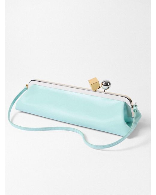 Jacquemus Blue The Salon Clutch