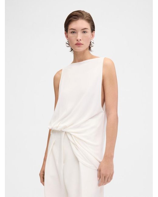 Jacquemus White The Peplo Top