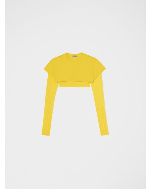 Jacquemus Yellow Le Double T-Shirt
