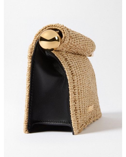 Jacquemus White The Small Rond Carré Clutch
