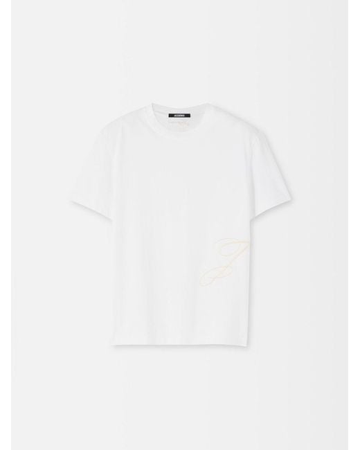 Jacquemus White The J Short-Sleeve T-Shirt for men