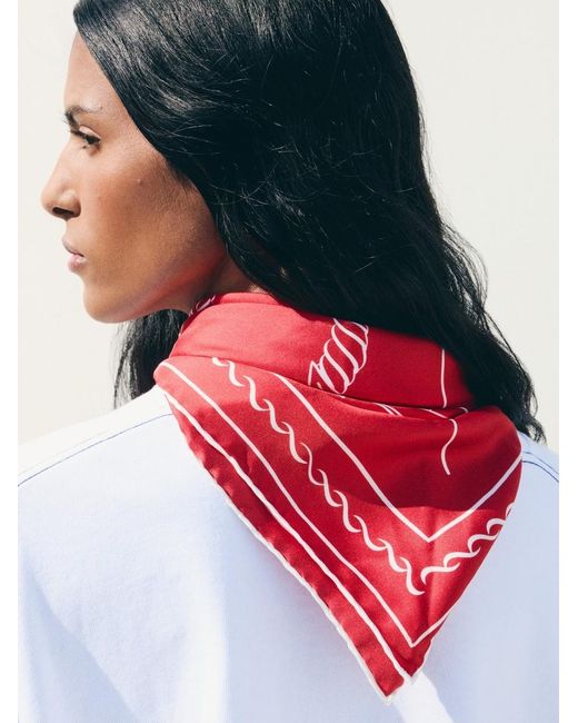 Jacquemus Red The Ancre Scarf