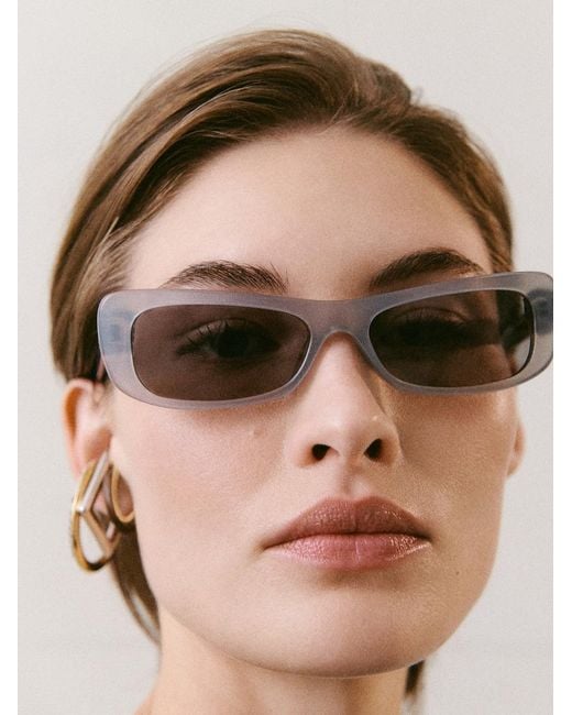 Jacquemus Gray The Capri Sunglasses
