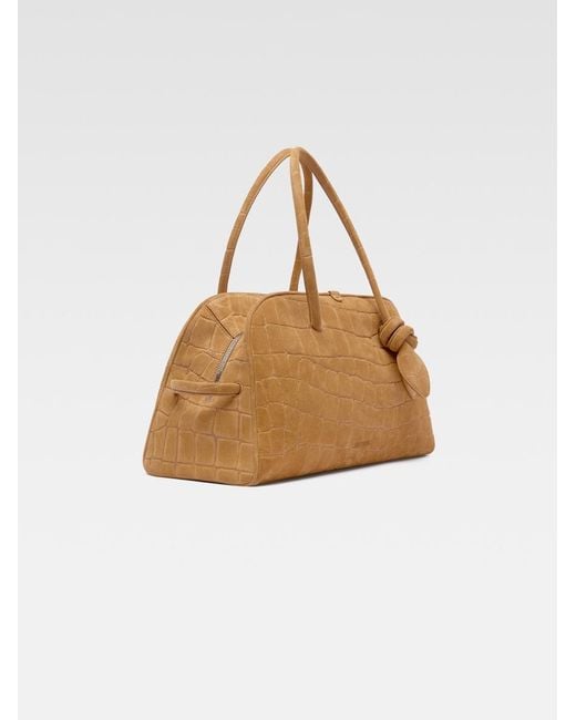 【関税＆送料込み】Jacquemus 'The Turismo' Tote Bag In Sued Turismo Small croc-effect suede tote bag in brown