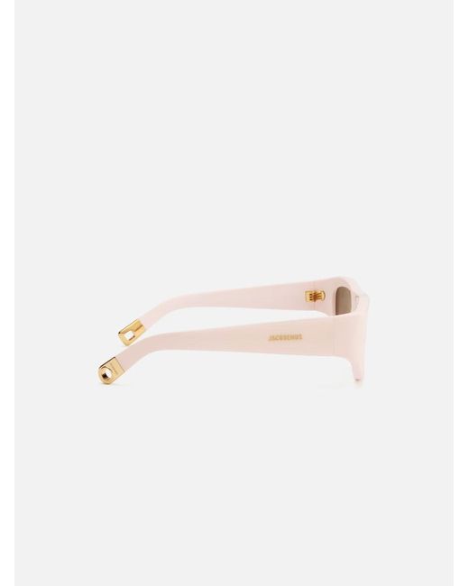 Jacquemus Natural The Pilota Sunglasses