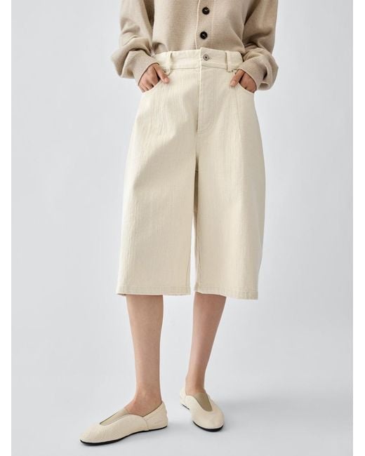 Jacquemus Natural Le Short De-Nîmes Large
