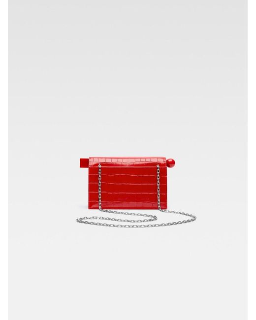 La Piccola Pochette Rond Carré di Jacquemus in Red