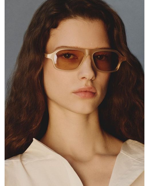 Jacquemus Natural The Becane Sunglasses
