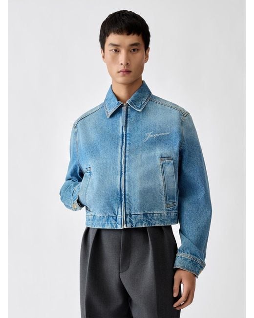 Jacquemus Blue The De-Nîmes Canevas Denim Jacket