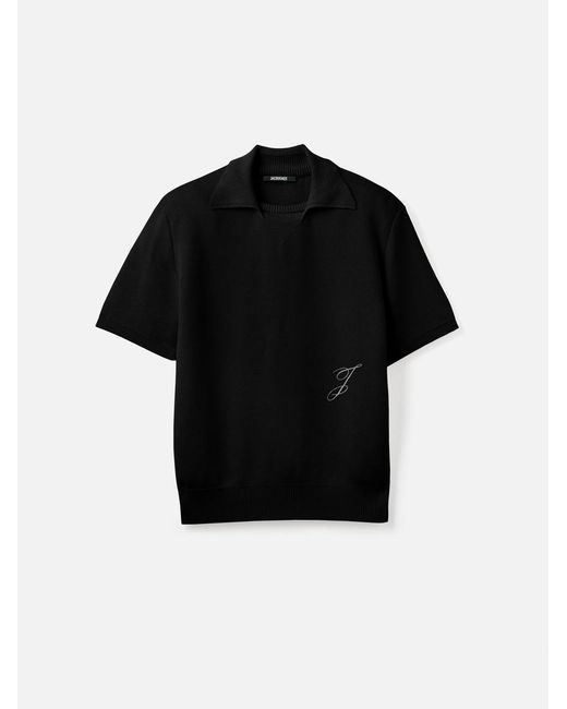 Jacquemus Black The J Knit Polo