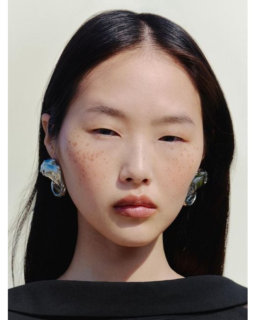 Orecchini Poisson di Jacquemus in Metallic