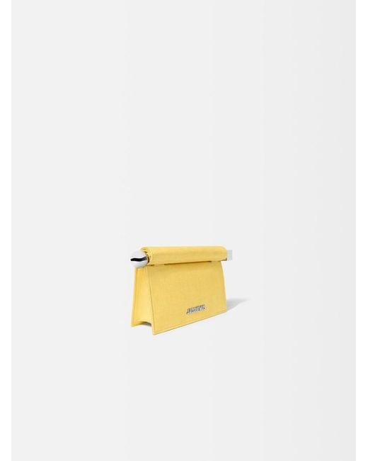 Jacquemus Yellow The Small Rond Carré Clutch