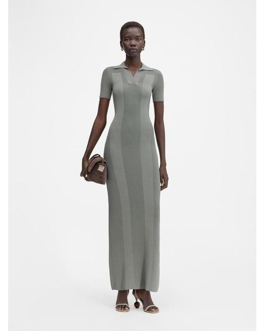 Jacquemus White The Polo Knit Dress