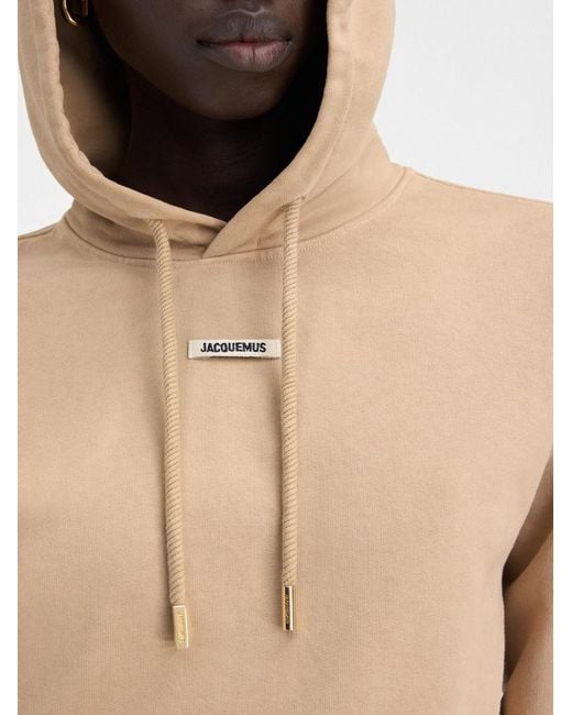 Jacquemus Natural Le Hoodie Gros Grain