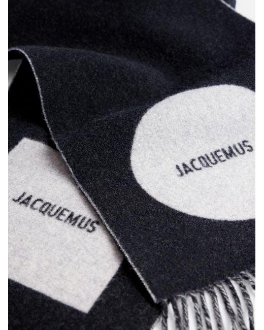 Jacquemus Black The Rond Carré Scarf for men