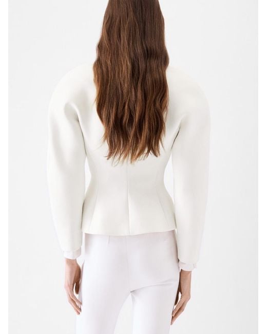 Giacca Mini Ovalo di Jacquemus in White