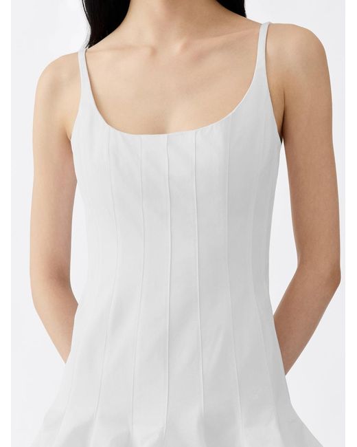 Jacquemus White Das Agave Minikleid