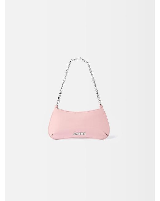 Jacquemus Pink The Small Bisou Chaine