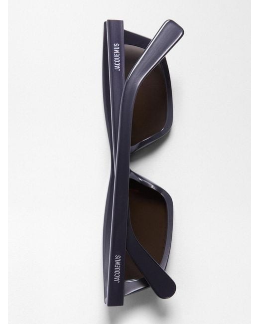 Jacquemus Black The Trapezi Sunglasses