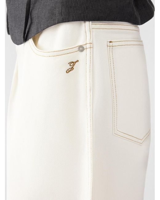 Jacquemus White The Ovalo De-Nîmes Denim Pants
