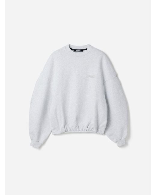 Jacquemus White The Ruban Sweatshirt for men