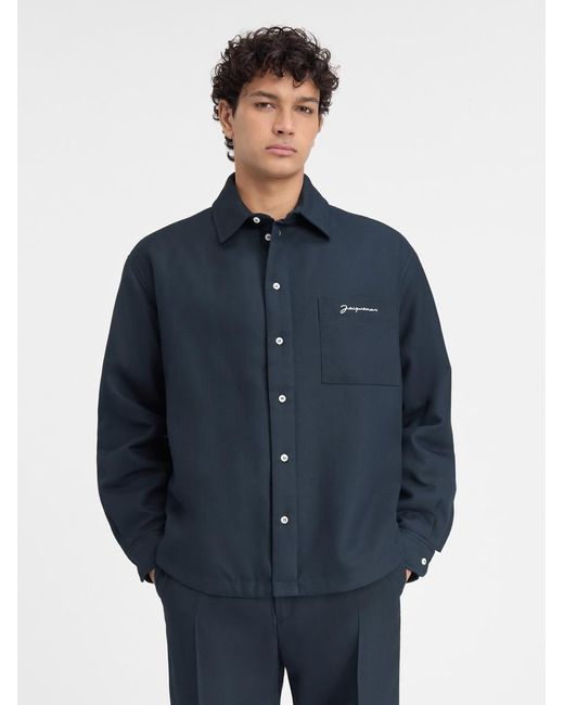 Giacca-Camicia La Chemise Boulanger di Jacquemus in Blue da Uomo