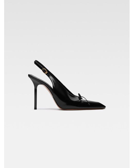 Jacquemus Black Les Classiques 'The High Cubisto Slingbacks' Heels
