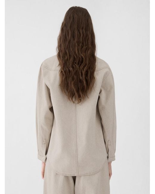 Jacquemus Natural The Amelo De-Nîmes Denim Shirt