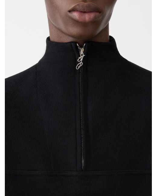 Jacquemus Black The Rond Carré Zipped-Rollneck Sweatshirt for men