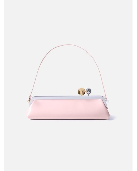 Jacquemus Pink The Salon Clutch