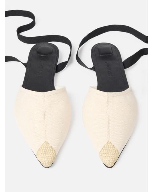 Jacquemus White The Espadrilles Mules