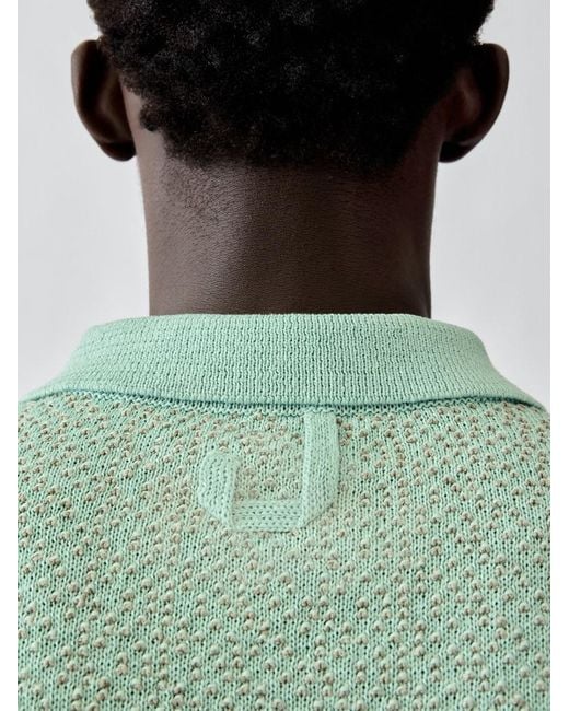 Jacquemus Green The Miami Knit Polo Shirt