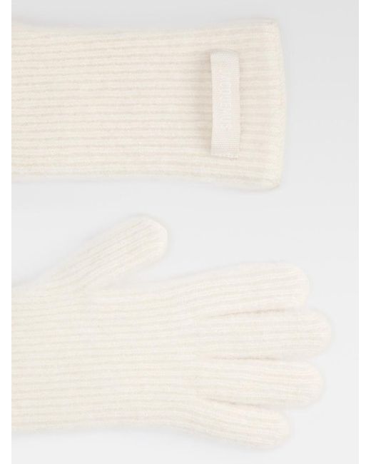 Jacquemus White The Gros Grain Gloves