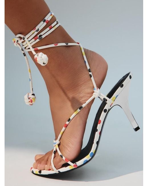 Jacquemus White The Tourni Sandals