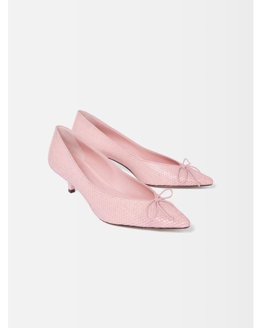 Jacquemus Pink The Low Tourni Heels