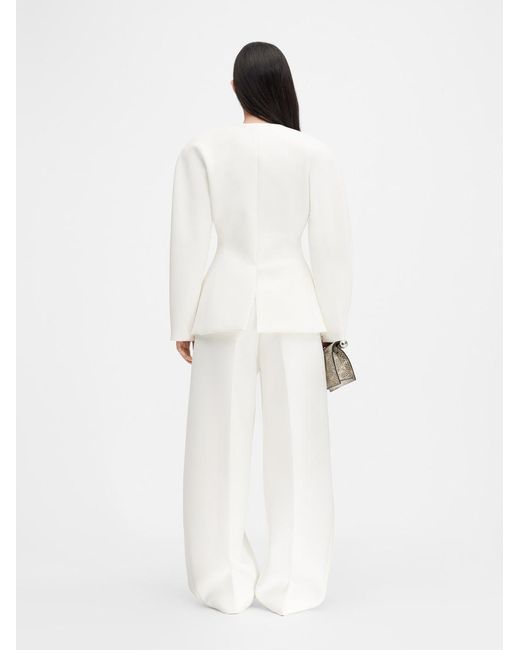 Jacquemus White The Ovalo Jacket