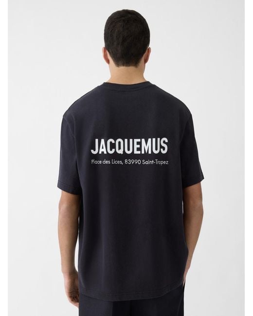 Jacquemus Blue The Saint Tropez Place Des Lices Address T-Shirt