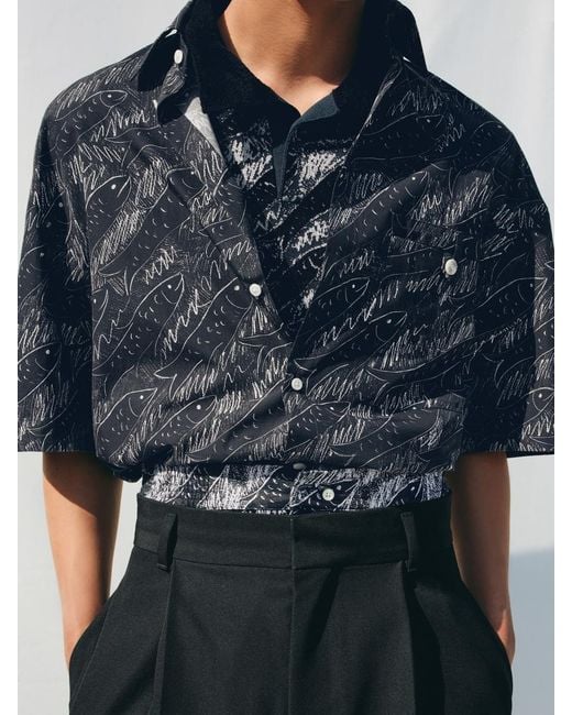 Jacquemus Blue The Rio Shirt for men