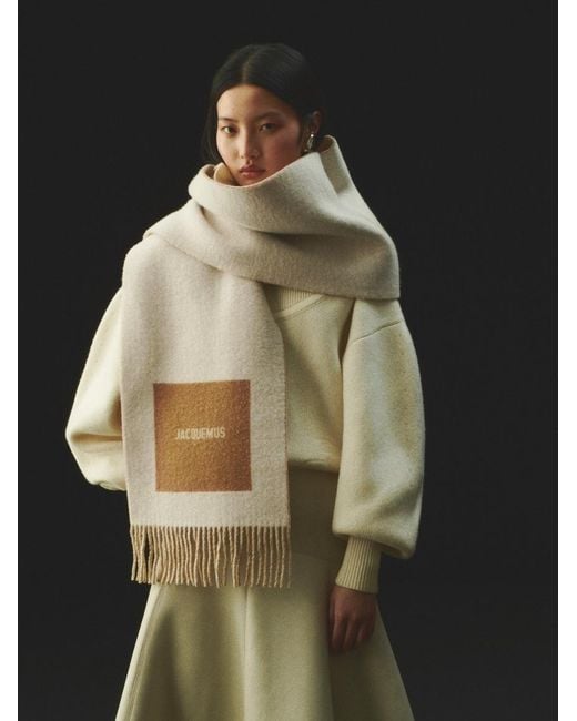 Sciarpa Rond Carré di Jacquemus in White