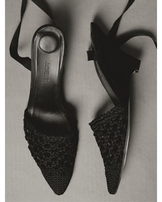 Jacquemus Black The High Espadrilles