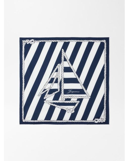 Jacquemus Blue The Bateau Corde Scarf for men