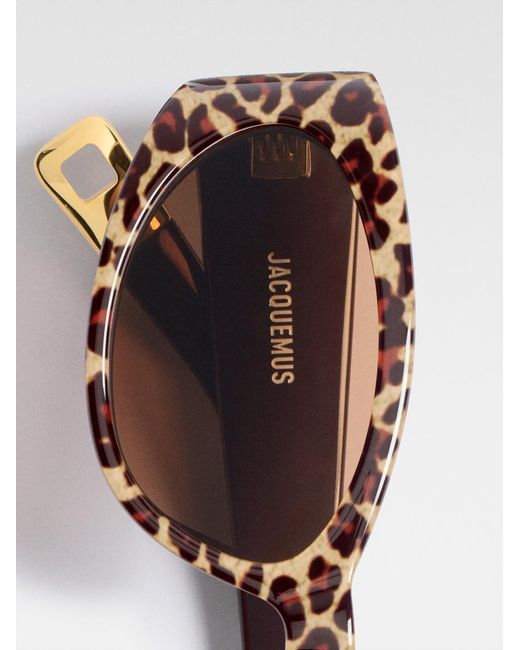 Jacquemus White The Ovalo Sunglasses