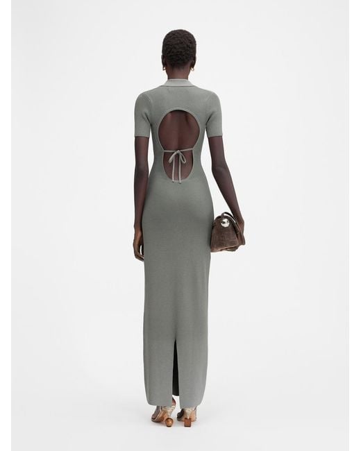 Jacquemus White The Polo Knit Dress