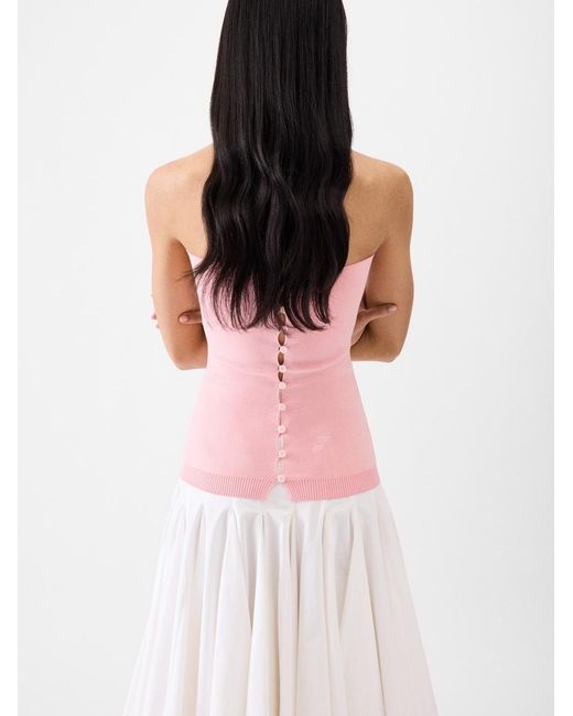 Jacquemus White The Sera Knit Top