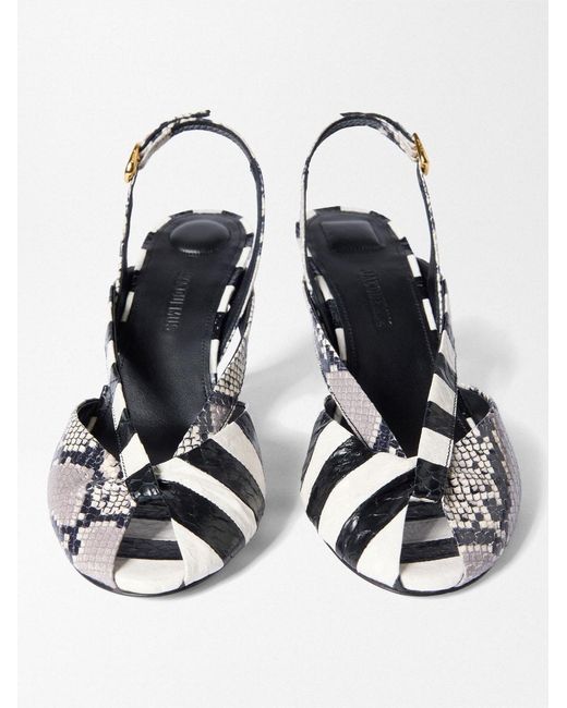 Jacquemus White The Poisson Slingbacks