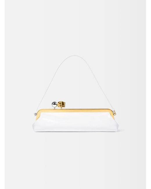 Jacquemus White The Salon Clutch