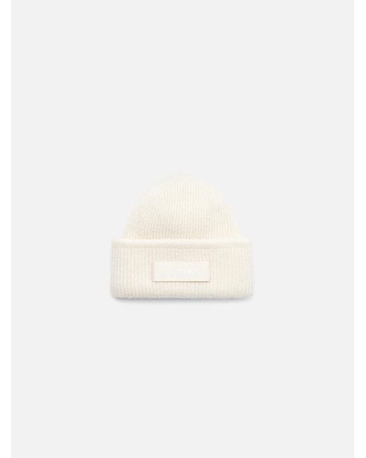 Jacquemus White The Gros Grain Beanie