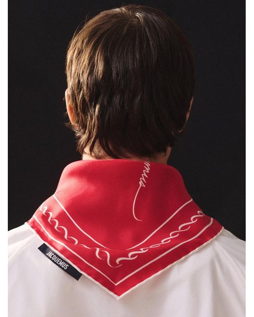 Jacquemus Red The Ancre Scarf