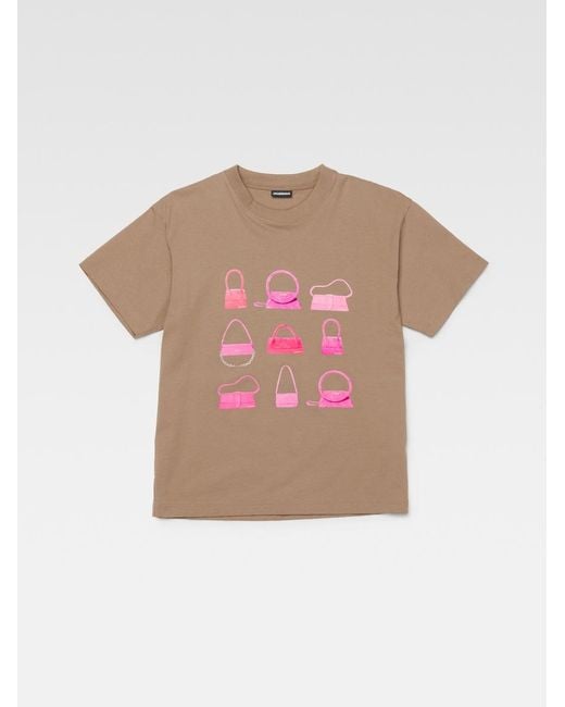 Jacquemus Pink Le T-Shirt Sacs